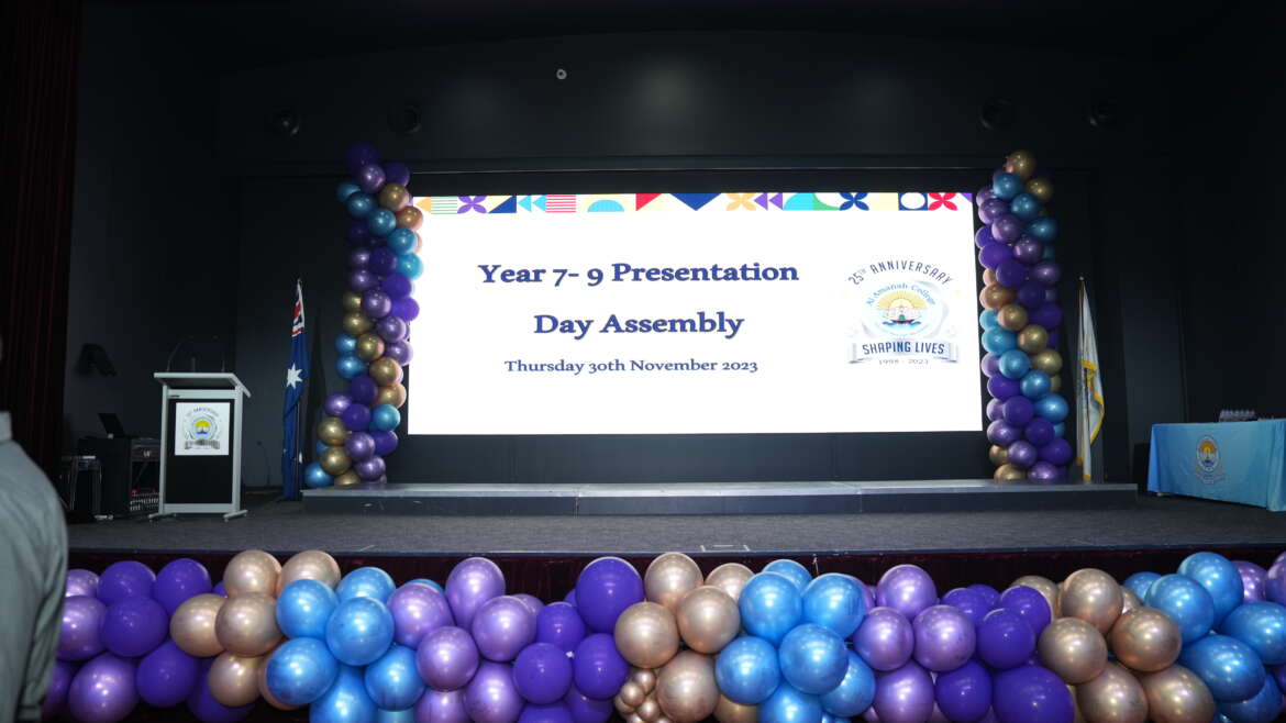 Year 7 – 9 Presentation Day 2023